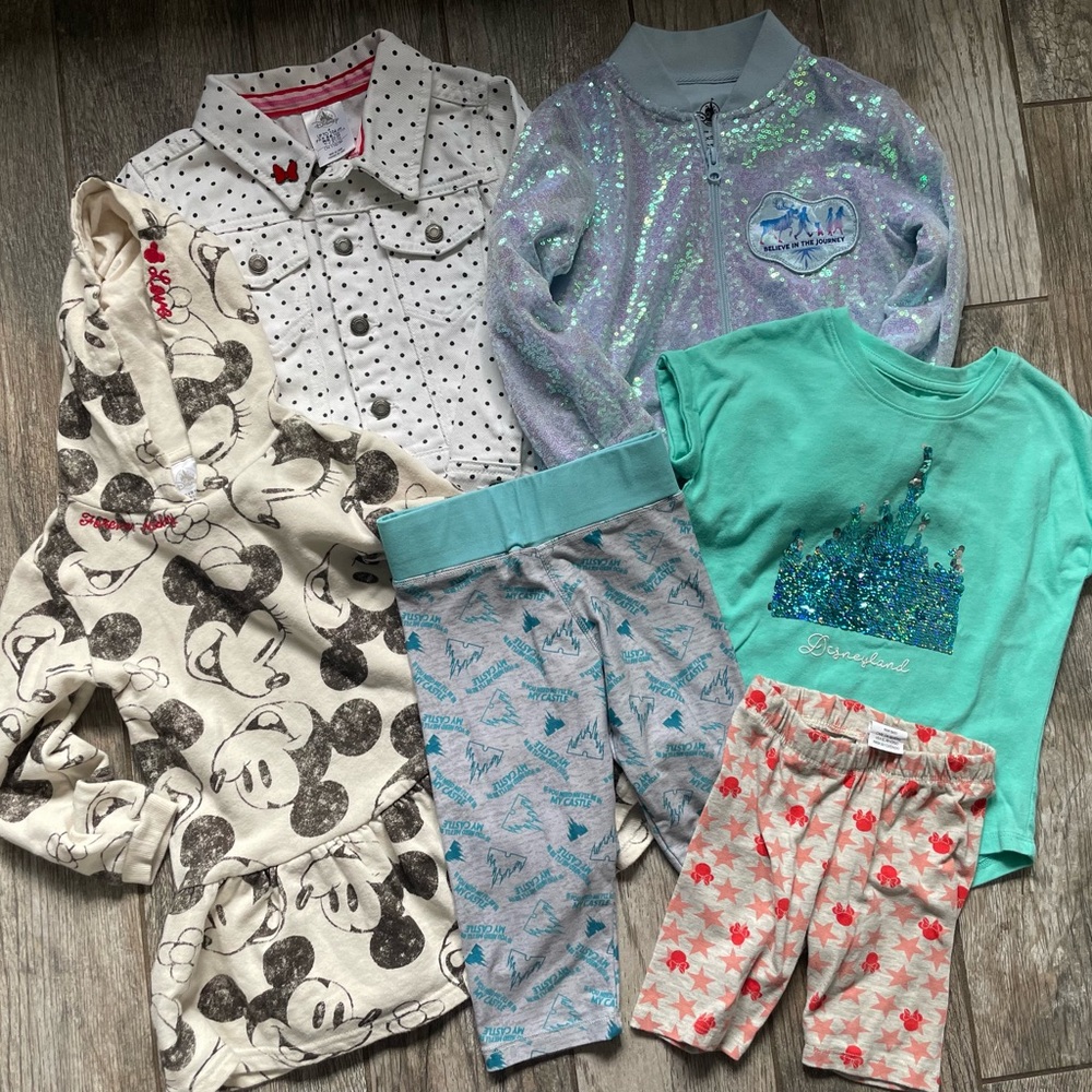 Disney Girls Clothing Bundle 6pcs